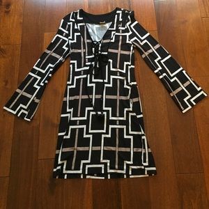 Venus Long Sleeve Lace Up Mini Dress